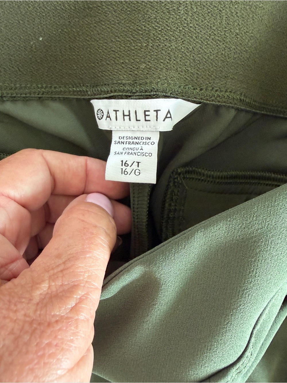 Athleta Endless Cargo Pant 16T - Aspen Green - Picture 2 of 3